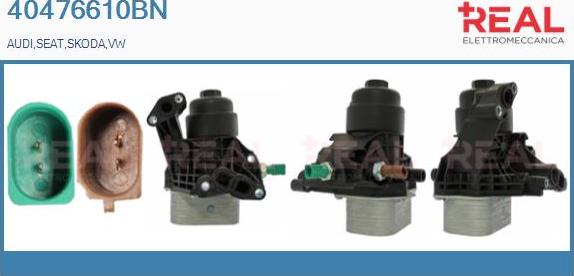 REAL 40476610BN - Radiator ulei, ulei motor aaoparts.ro