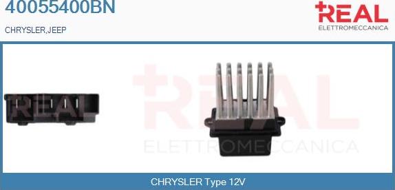 REAL 40055400BN - Rezistor, ventilator habitaclu aaoparts.ro