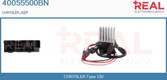 REAL 40055500BN - Rezistor, ventilator habitaclu aaoparts.ro