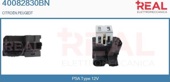 REAL 40082830BN - Rezistor, Electromotor - ventilator aaoparts.ro