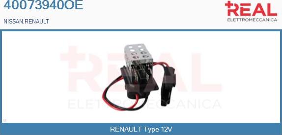 REAL 40073940OE - Rezistor, ventilator habitaclu aaoparts.ro