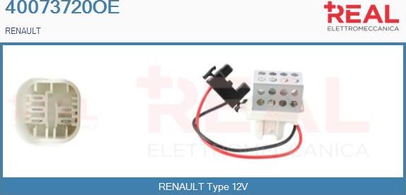 REAL 40073720OE - Rezistor, ventilator habitaclu aaoparts.ro