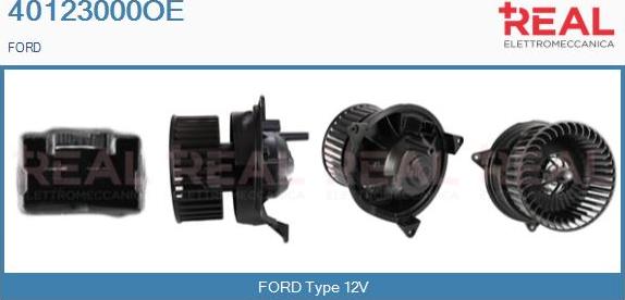 REAL 40123000OE - Ventilator, habitaclu aaoparts.ro
