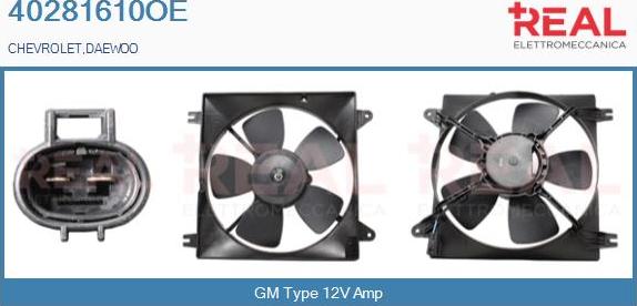 REAL 40281610OE - Motor electric,ventilator aaoparts.ro