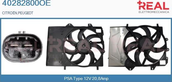 REAL 40282800OE - Motor electric,ventilator aaoparts.ro