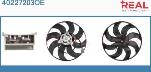 REAL 40227203OE - Ventilator, radiator aaoparts.ro