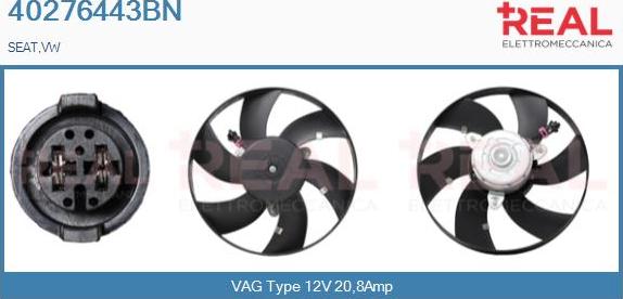 REAL 40276443BN - Ventilator, radiator aaoparts.ro