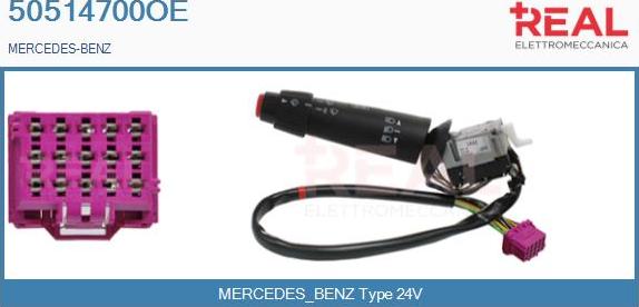 REAL 50514700OE - Comutator coloana directie aaoparts.ro