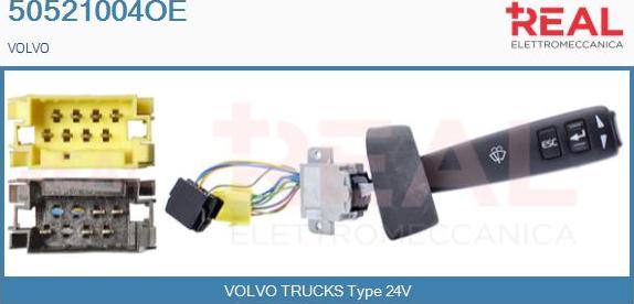 REAL 50521004OE - Comutator coloana directie aaoparts.ro