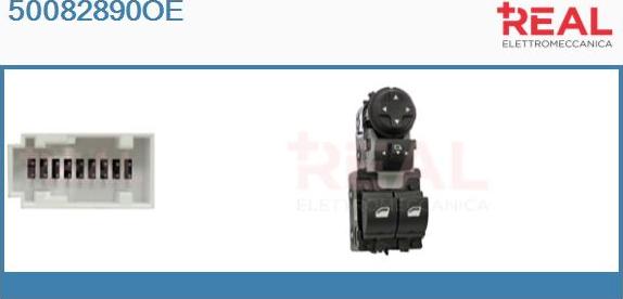 REAL 50082890OE - Comutator,macara geam aaoparts.ro