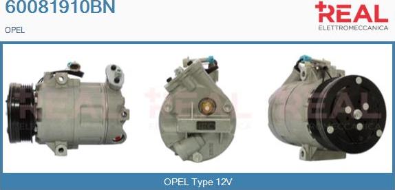 REAL 60081910BN - Compresor, climatizare aaoparts.ro
