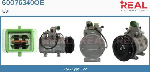 REAL 60076340OE - Compresor, climatizare aaoparts.ro