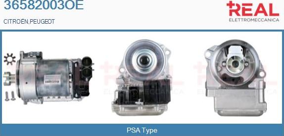 REAL 36582003OE - Motor electric, caseta directie aaoparts.ro