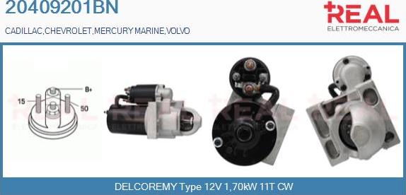 REAL 20409201BN - Starter aaoparts.ro