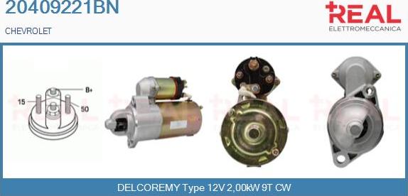 REAL 20409221BN - Starter aaoparts.ro