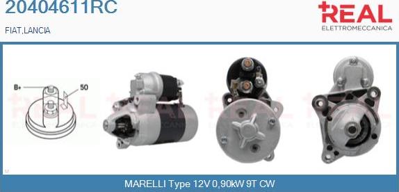 REAL 20404611RC - Starter aaoparts.ro