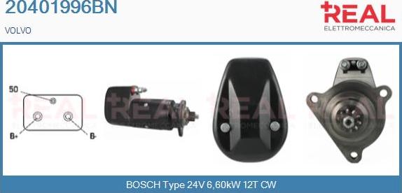 REAL 20401996BN - Starter aaoparts.ro