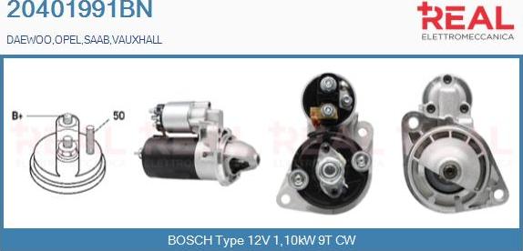 REAL 20401991BN - Starter aaoparts.ro
