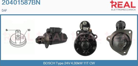 REAL 20401587BN - Starter aaoparts.ro
