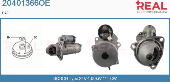 REAL 20401366OE - Starter aaoparts.ro