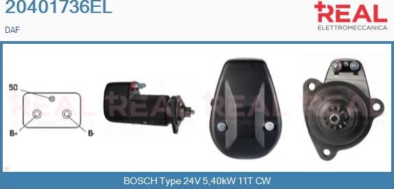 REAL 20401736EL - Starter aaoparts.ro