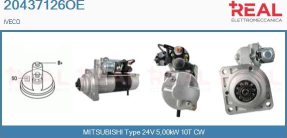 REAL 20437126OE - Starter aaoparts.ro