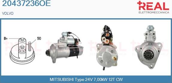 REAL 20437236OE - Starter aaoparts.ro