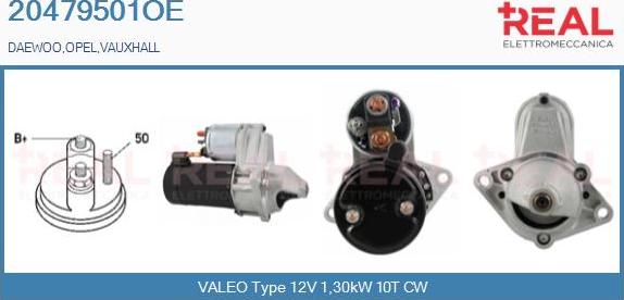 REAL 20479501OE - Starter aaoparts.ro