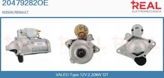 REAL 20479282OE - Starter aaoparts.ro