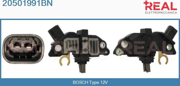 REAL 20501991BN - Regulator, alternator aaoparts.ro