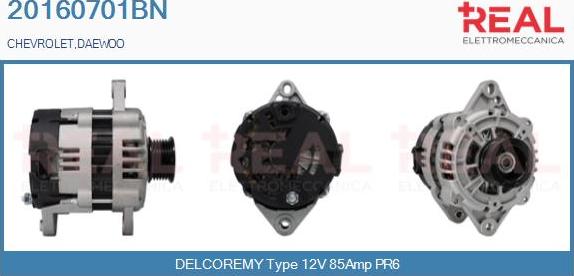 REAL 20160701BN - Generator / Alternator aaoparts.ro