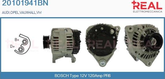 REAL 20101941BN - Generator / Alternator aaoparts.ro