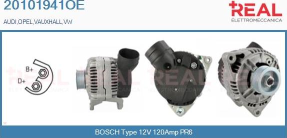 REAL 20101941OE - Generator / Alternator aaoparts.ro