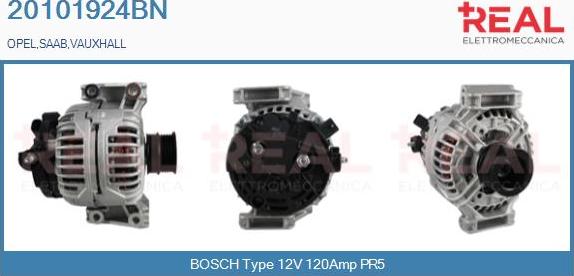 REAL 20101924BN - Generator / Alternator aaoparts.ro