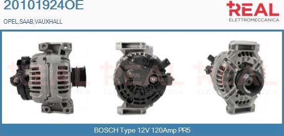 REAL 20101924OE - Generator / Alternator aaoparts.ro