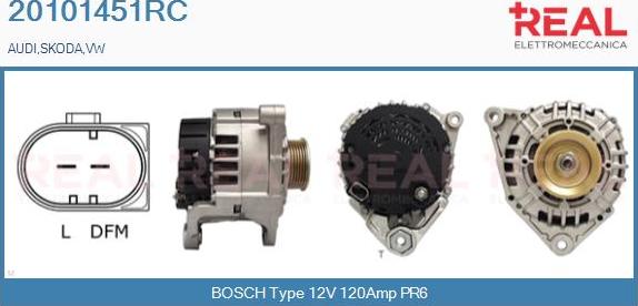 REAL 20101451RC - Generator / Alternator aaoparts.ro