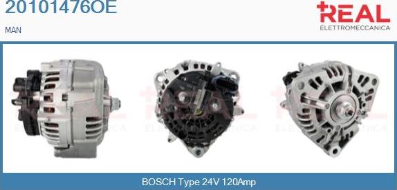 REAL 20101476OE - Generator / Alternator aaoparts.ro