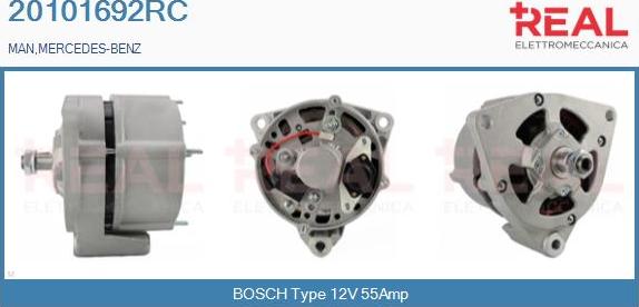 REAL 20101692RC - Generator / Alternator aaoparts.ro