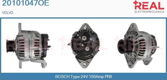 REAL 20101047OE - Generator / Alternator aaoparts.ro