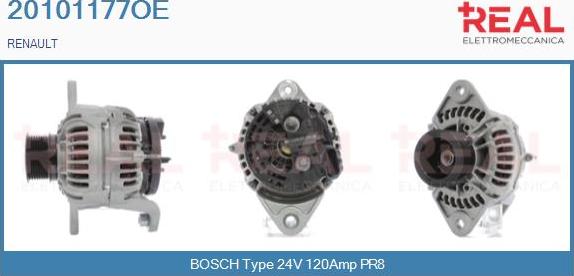REAL 20101177OE - Generator / Alternator aaoparts.ro