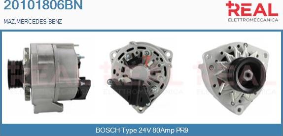 REAL 20101806BN - Generator / Alternator aaoparts.ro
