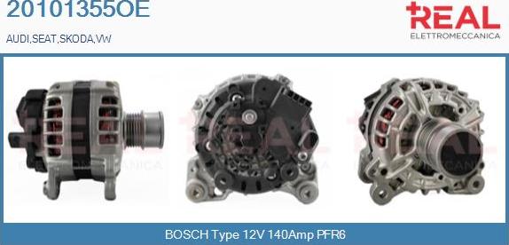 REAL 20101355OE - Generator / Alternator aaoparts.ro