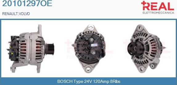 REAL 20101297OE - Generator / Alternator aaoparts.ro