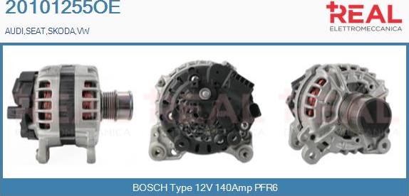 REAL 20101255OE - Generator / Alternator aaoparts.ro