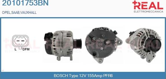 REAL 20101753BN - Generator / Alternator aaoparts.ro