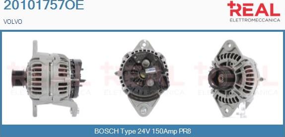 REAL 20101757OE - Generator / Alternator aaoparts.ro