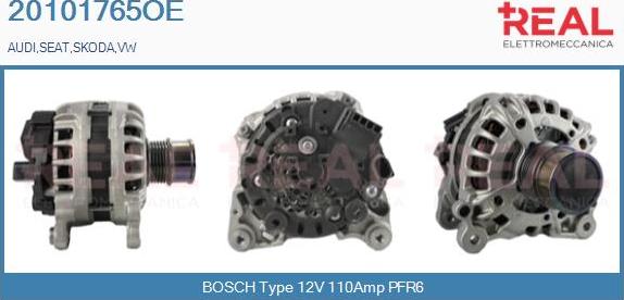 REAL 20101765OE - Generator / Alternator aaoparts.ro