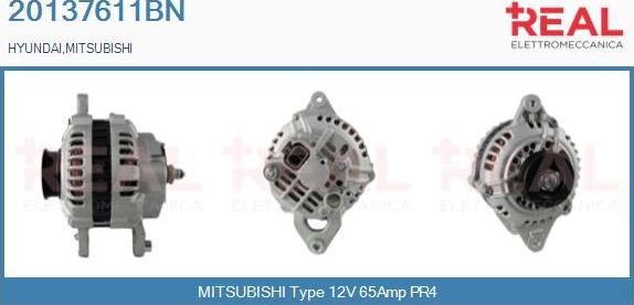 REAL 20137611BN - Generator / Alternator aaoparts.ro