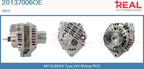 REAL 20137006OE - Generator / Alternator aaoparts.ro