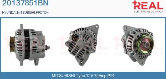 REAL 20137851BN - Generator / Alternator aaoparts.ro